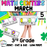 St. Patrick's Day - March - Math Centers for 3rd Grade - M