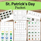 St. Patrick's Day March Packet Montessori Preschool Home s
