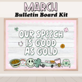 St. Patrick's Day March Speech Room Bulletin Board Kit | S