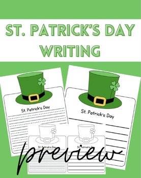 Preview of St. Patrick's Day March Writing