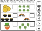 St. Patrick's Day Match the Number Preschool Math and Coun
