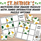 St. Patrick's Day Matching Edge Square Puzzle! Cut and Paste