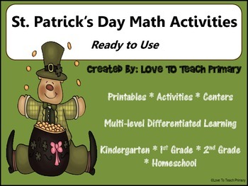 Preview of St. Patrick's Day Math