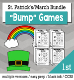 St. Patrick's Day Math 1st Grade+ Bump Games Bundle