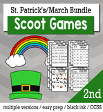 St. Patrick's Day Math 2nd Grade BINGO Game Bundle