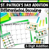 St. Patrick's Day Math | 3-Digit Addition Task Cards Diffe