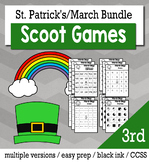 St. Patrick's Day Math 3rd Grade BINGO Game Bundle
