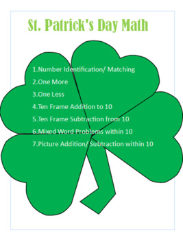 Preview of St Patrick's Day Math