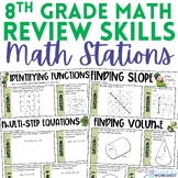 8th Grade Math Review Stations