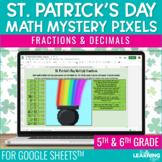 St. Patrick's Day Math Activities Digital Pixel Art | Frac