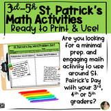 St. Patrick's Day Math Activities For Centers & Practice |