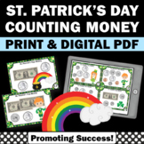 St Pattys Day Math Counting Dollar Bills Coins St Patricks