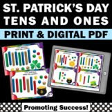 St Pattys Day Math Tens Ones Task Card Stations St Patrick