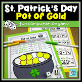 St. Patrick's Day Math Dice Game and Worksheet FREE