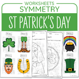 St Patrick's Day Math Activity Leprechaun Shamrock Symmetr