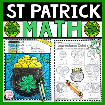 St Patrick's Day Math Activities by Count on Tricia | TpT