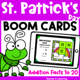St. Patrick's Day Math Boom Cards for Addition Fact Fluenc