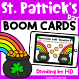St. Patrick’s Day Math Boom Cards for Division Fact Fluency