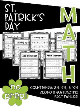 Preview of St. Patrick's Day Math!