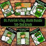 St. Patrick's Day Math Bundle Task Cards/Centers/Word Prob