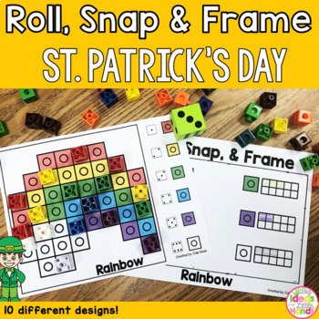 Preview of Kindergarten St Patrick's Day Math Center Worksheet Activities - Ten Frames Game