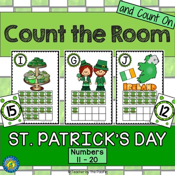 Preview of St. Patrick's Day Math Center Count the Room 11 - 20