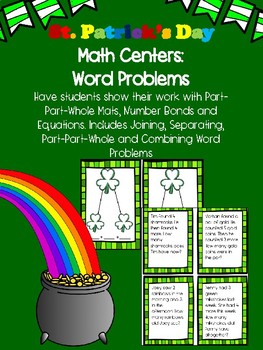Preview of St. Patrick's Day Math Center: Word Problems