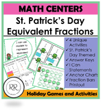 St. Patrick's Day Math Centers Equivalent Fractions