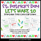 St. Patrick's Day Math Centers Ten Frame Task Cards Make 1