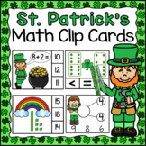St. Patrick's Day Math Clip Cards Bundle