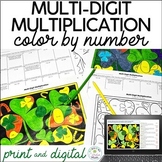 St. Patrick's Day Math Coloring Multi-Digit Multiplication