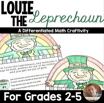 Preview of St. Patrick's Day Math Craft Activity for Multi-Step Word Problems