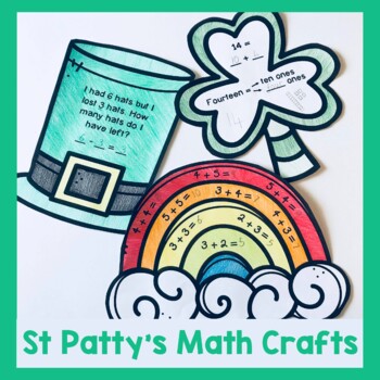 Preview of Kindergarten St Patrick's Day Math Crafts