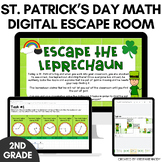 St. Patrick's Day Math Digital Escape Room 2nd Grade