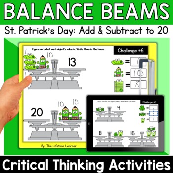 Preview of St. Patrick's Day Logic Puzzles 2nd Grade Brain Teasers Math Enrichment Activity