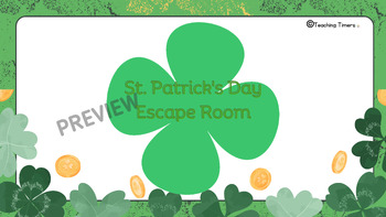 Preview of St. Patrick's Day Math Escape Room