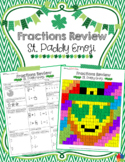 St. Patrick's Day Emoji [Math Fraction Review]