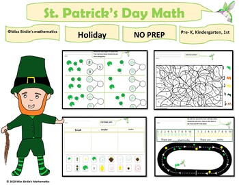 Preview of Comprehensive St. Patrick's Day Math **NO PREP**Answer Key Included**