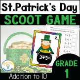 St. Patrick's Day Math Game Addition Scoot