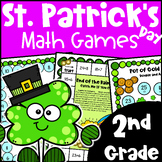 St. Patrick's Day Math Games 2nd Grade with Shamrocks, Lep
