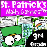 St. Patrick's Day Math Games 3rd Grade with Shamrocks, Lep
