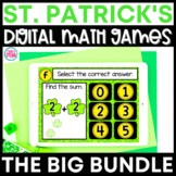 St. Patrick's Day Math Games | GOOGLE Classroom Bundle