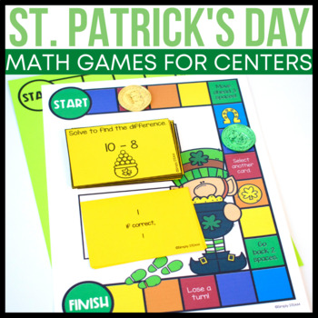 Preview of St. Patrick's Day Math Games | Math Centers