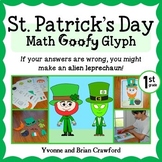 St. Patrick's Day Math Goofy Glyph 1st Grade | Skills Revi