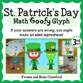 St. Patrick's Day Math Goofy Glyph 3rd Grade | Math Center