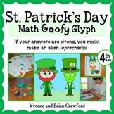 St. Patrick's Day Math Goofy Glyph 4th Grade | Skills Revi