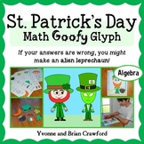St. Patrick's Day Math Goofy Glyph Algebra | Math Enrichme