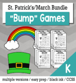 St. Patrick's Day Math Kindergarten Bump Games Bundle