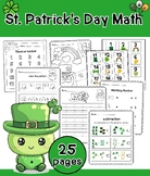 St. Patrick's Day Math Kindergarten worksheets Centers