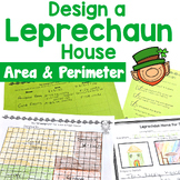 St. Patrick's Day Math Project Leprechaun House Area and P